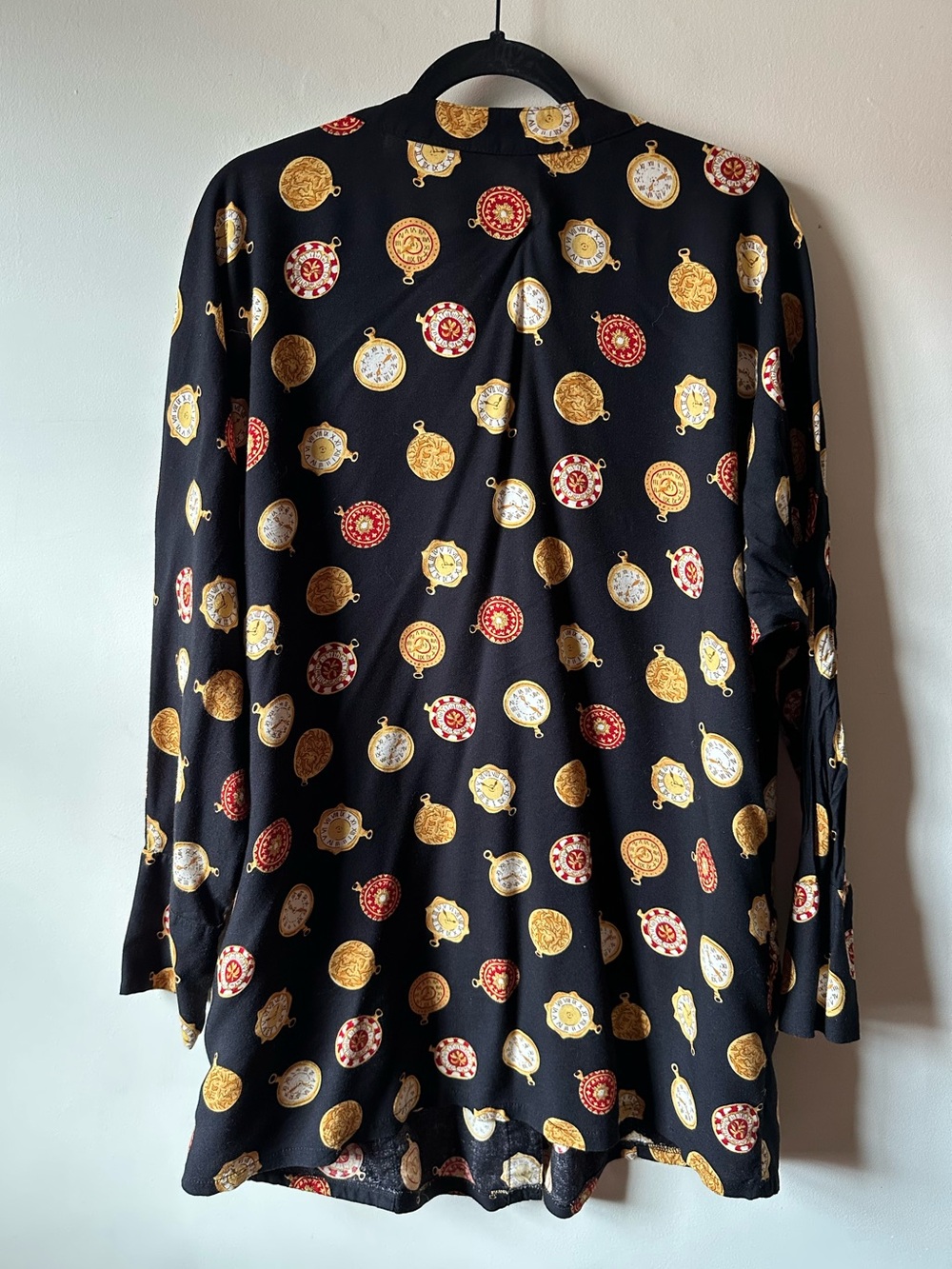 Vintage Pocketwatch Cardigan Rayon Oversized - Picture 4 of 5